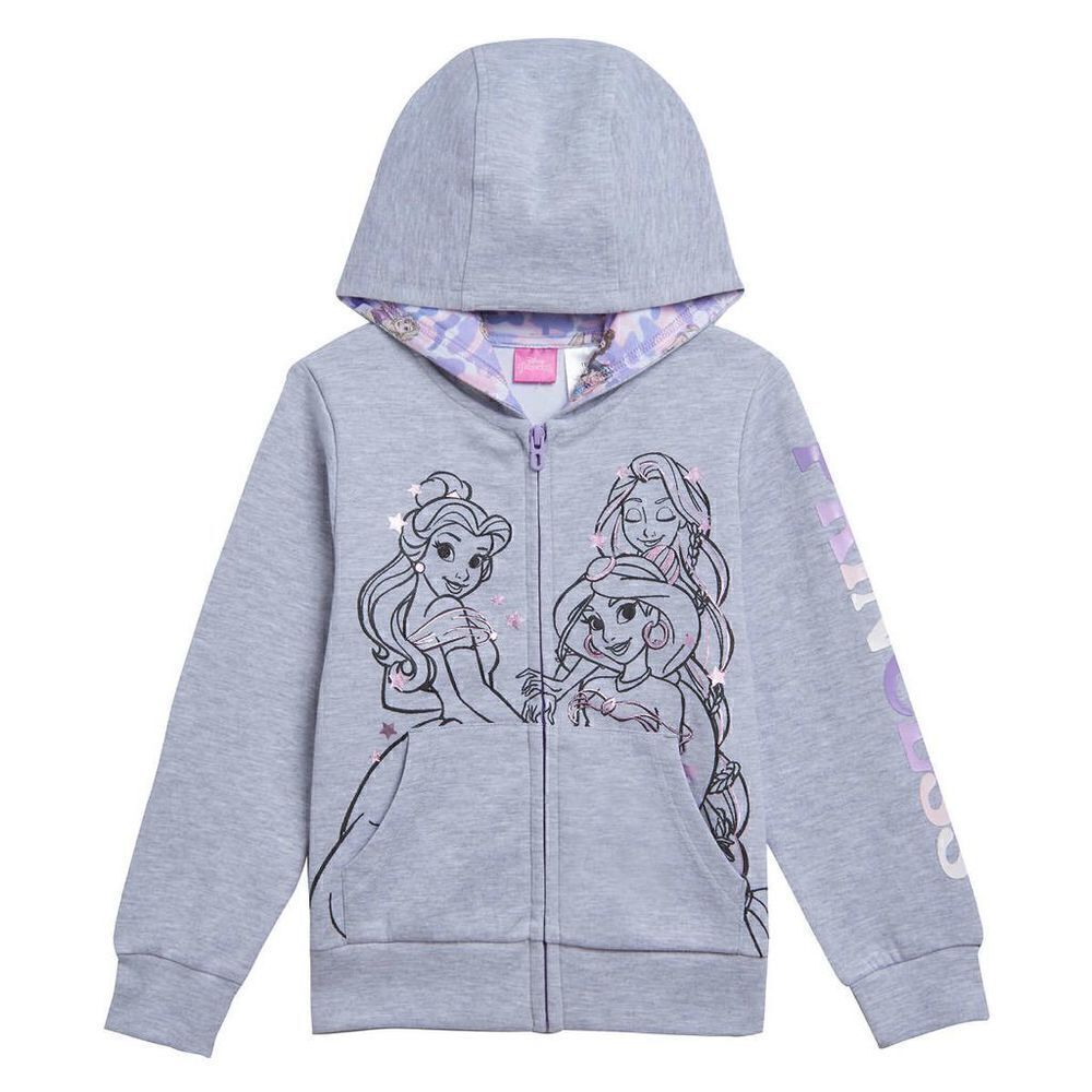 NEW! Disney Princesses Kids 3 piece Set zip Hoodie, Tee and leggings siz… - Picture 2 of 15